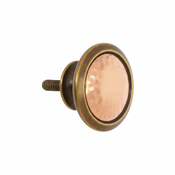 Rustic Brass Hardware Vintage Round Rustic Brass Drawer Knob – Alumex International