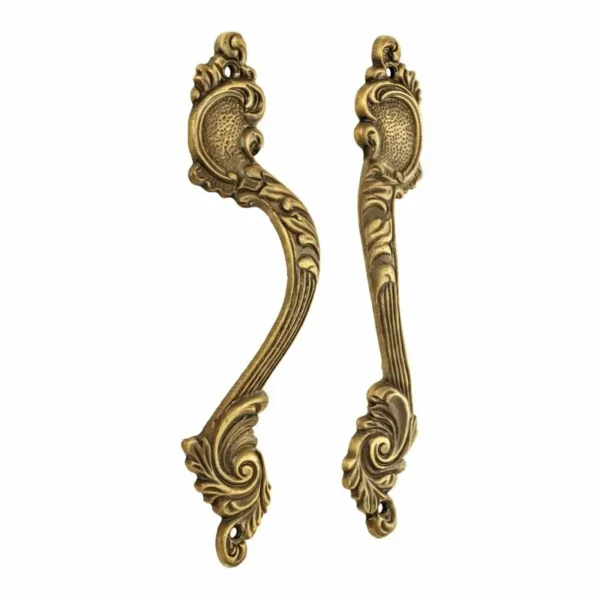 Scroll Handle Rods Decorative Victorian / Rococo Scroll Handle Set, Long Curved Furniture ...